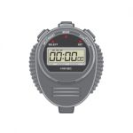 Retro Digital Stopwatch Stock Photo