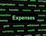 Costs Expenses Shows Bookkeeping Paying And Balance Stock Photo