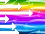 Multicolored Arrows Background Shows Colorful And Direction
 Stock Photo