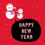 Happy New Year Greeting Card13 Stock Photo