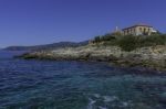 Beautiful Seascape Near A Village In Peloponesse Stock Photo