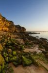 Beaches Near Ferragudo, Portugal Stock Photo