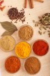 Spices And Herbs Stock Photo