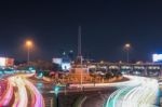 Transporatation Light At The Night Stock Photo