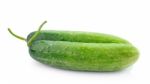 Fresh Cucumber  Isolated On White Background Stock Photo