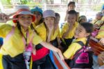 Primary Students Visit The Zoo, In The Jul 27, 2016. Bangkok Thailand Stock Photo