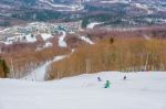 Monte Sainte Anne In Quebec, Canada Stock Photo