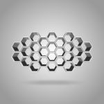 3d Hexagon Pattern Stock Photo