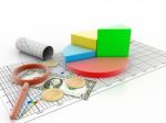 3d Illustration Of Business Diagram Stock Photo