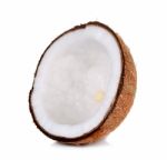 Coconut Isolated On The White Background Stock Photo