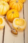 Fresh Yellow Pumpkin Stock Photo