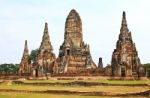 Wat Chaiwatthanaram Temple. Ayutthaya Historical Park, Thailand Stock Photo