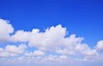 The Vast Blue Sky Clouds Stock Photo