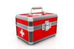 Modern First Aid Kit Stock Photo