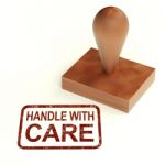 Handle With Care Word Stock Photo