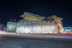 Hwaseong Fortress In Suwon,korea Stock Photo