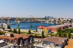 Constanta Shipyard Stock Photo