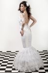 Bride In Wedding Dress Stock Photo