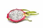 Dragon Fruit  White Background Stock Photo