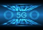 5g Technology Abstract Rectangle Background Stock Photo