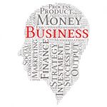 Business & Finance Related Word Art Head Stock Photo