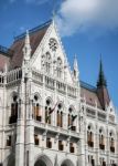 Hungarian Parliament Building In Budapest Stock Photo