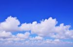 The Vast Blue Sky Clouds Stock Photo