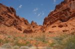 Valley Of Fire In Nevada Stock Photo