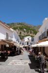 Mijas, Andalucia/spain - July 3 : Cafes In Mijas Andalucia Spain Stock Photo