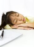 Young Girl Sleeping Stock Photo