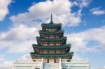 Gyeongbokgung Palace In Seoul, Korea Stock Photo