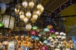 Istanbul, Turkey - May 25 : Lights For Sale In The Grand Bazaar In Istanbul Turkey On May 25, 2018 Stock Photo