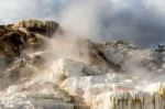 Mammoth Hot Springs Stock Photo