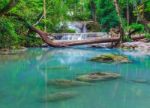 Erawan Waterfall Stock Photo