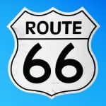 Route 66 Sign Stock Photo