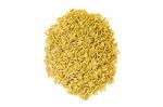 Pile Of Paddy Rice And Rice Seed On The White Background For Isolated Stock Photo