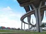 Part Of Bhumibol Bridge Stock Photo