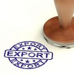 Rubber Stamp With Export Word Stock Photo