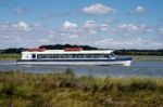 Tourist Pleasure Boat On The River Alde Stock Photo