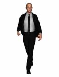 3d Rendering Of Full Length Businessman In Everyday Actions Stock Photo