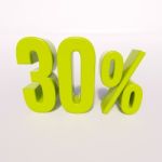 Percentage Sign, 30 Percent Stock Photo