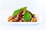 Hot Spicy Thai Cuisine Salad Stock Photo