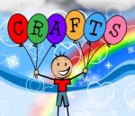 Crafts Balloons Shows Artwork Sculptor And Creative Stock Photo