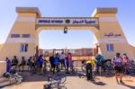 People Are Waiting To Enter Sudan Stock Photo