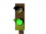 Green Traffic Lights Stock Photo