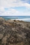 Main Beach On Stradbroke Island, Queensland Stock Photo