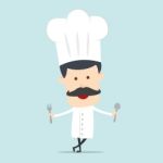 Cartoon Chef Illustration Stock Photo