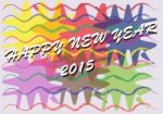 Happy New Year Color Splash Stock Photo