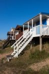 Beach Huts At Hunstanton Norfolk Stock Photo