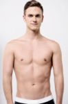 Young Muscular Shirtless Guy Stock Photo